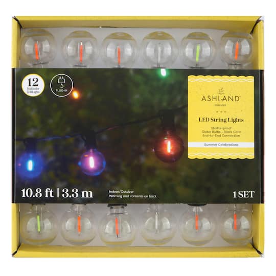 12ct. Multicolored Globe LED String Lights by Ashland&#xAE;